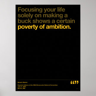 Obama-citat Poster