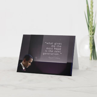 Obama citationstecken helgkort