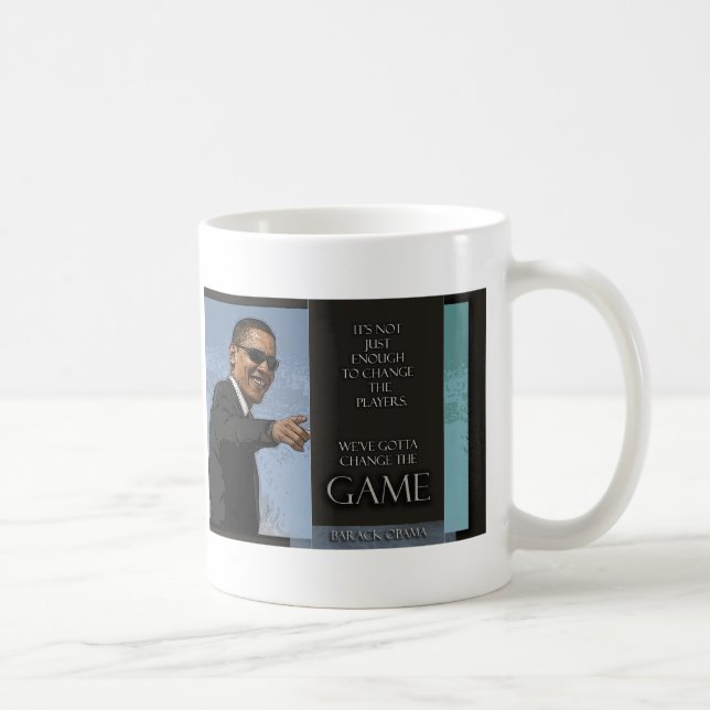 Obama citationstecken kaffemugg (Höger)