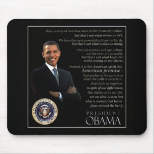 Obama citationstecken musmatta
