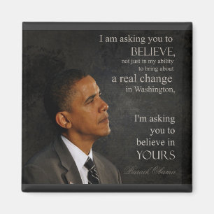 Obama citationsteckenmagnet magnet