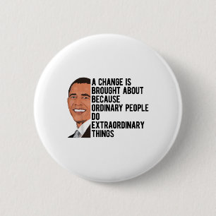 Obama citerar Barack Obama Politisk Knapp
