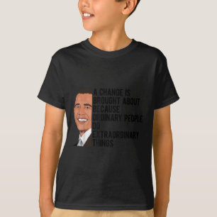 Obama citerar Barack Obama Politisk T Shirt