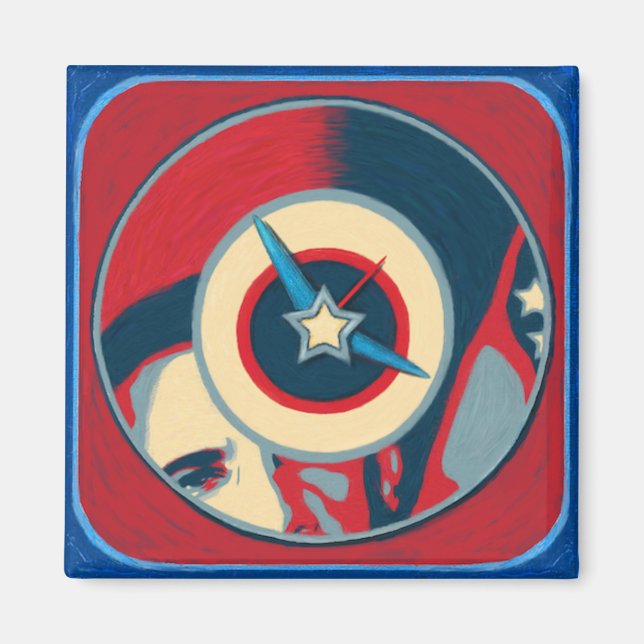 Obama Clock Magnet (Framsidan)