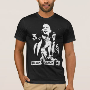 Obama Collage vid akamundo med text Tröja