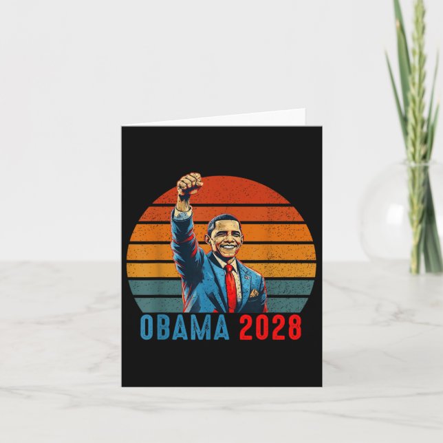 Obama Comeback 2028 Påstående 4 Kort (Framsida)