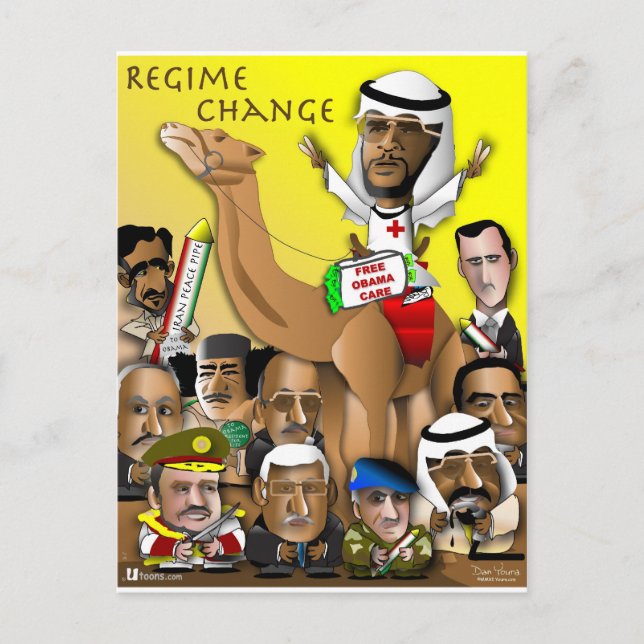 Obama Crude Policy Vykort (Framsida)