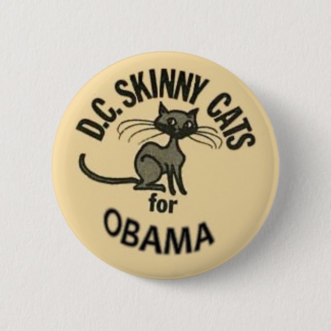 Obama D.C. Smala Katt knäppas Knapp (Framsida)
