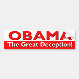 obama den underbara bedrägerin bildekal