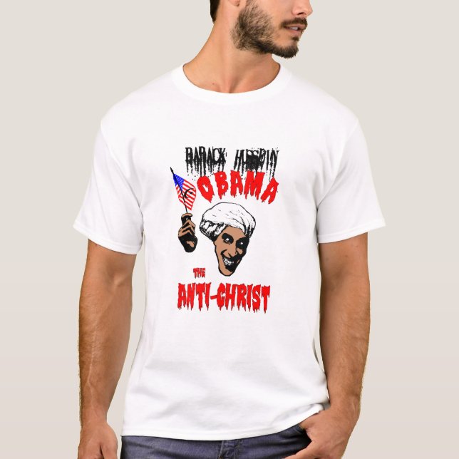 Obama denKristus T-tröja Tee Shirt (Framsida)