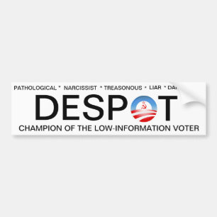 Obama despoten bildekal