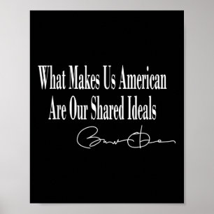 Obama _ Det som gör oss amerikanska är vår gemensa Poster