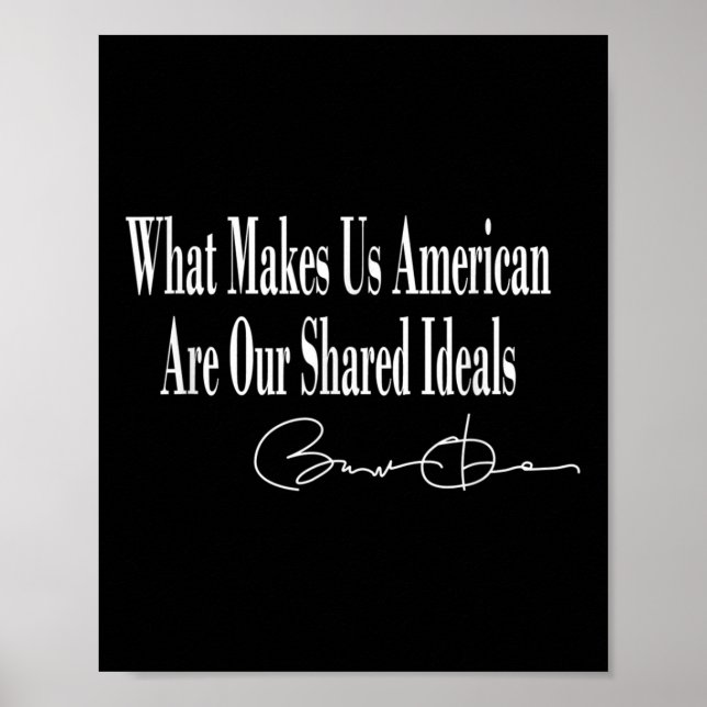 Obama _ Det som gör oss amerikanska är vår gemensa Poster (Framsidan)