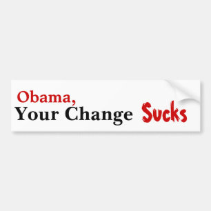 Obama din ändring suger bildekal