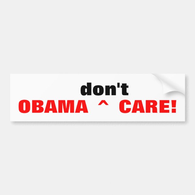 OBAMA^do inte ^CARE!  bildekal (Framsidan)