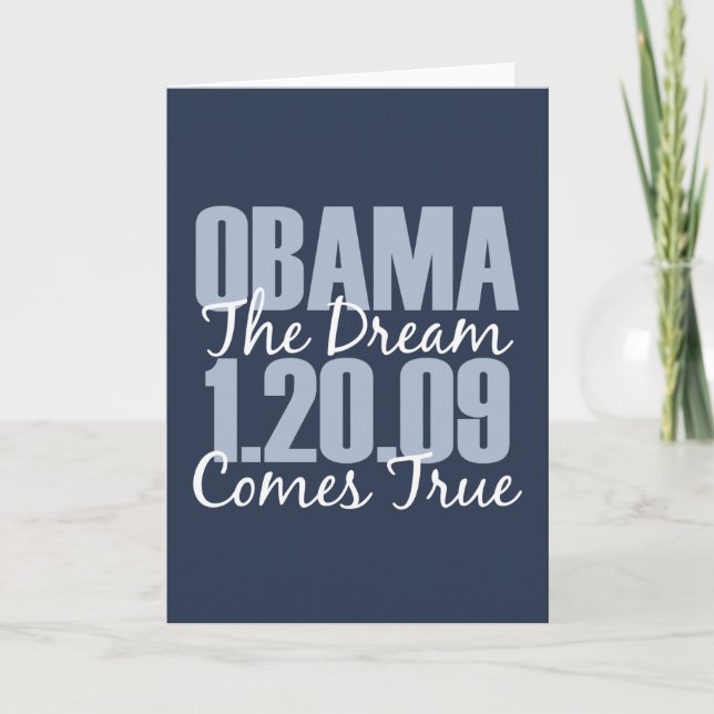 Obama Dream kommer med ett sant hälsningskort Kort (Framsida)