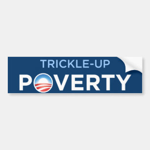 Obama Droppande-Uppfattigdom Bildekal