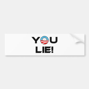 Obama Du Ljuger Bildekal