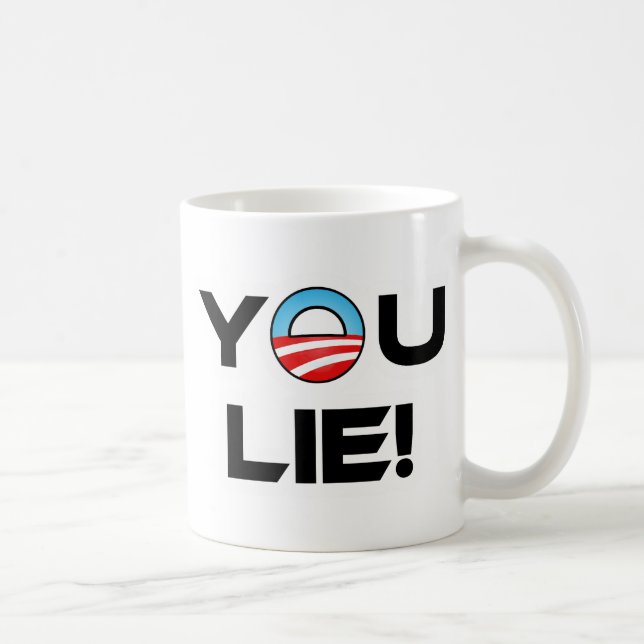 Obama Du Ljuger Kaffemugg (Höger)