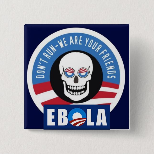 Obama Ebola knäppas Knapp (Framsida)