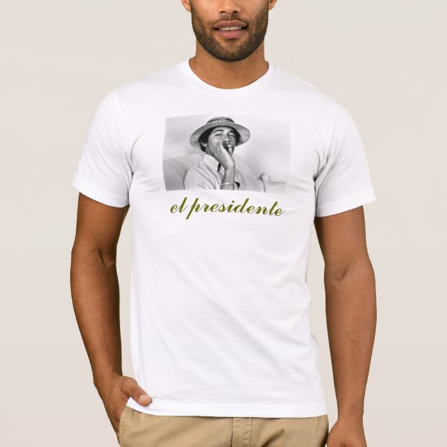 obama el-presidente t-shirt (Framsida)