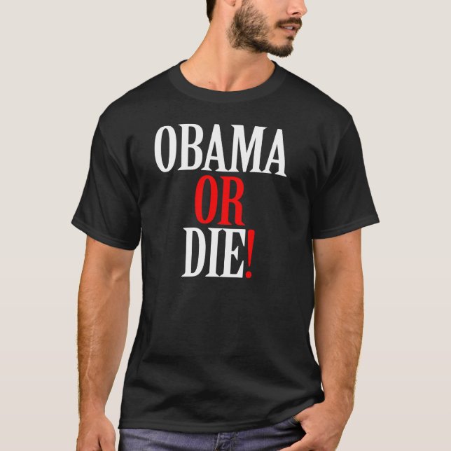 OBAMA ELLER MATRISSKJORTA T SHIRT (Framsida)