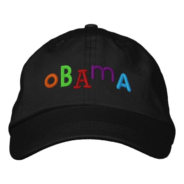OBAMA Embroized Hat Broderad Keps (Framsida)