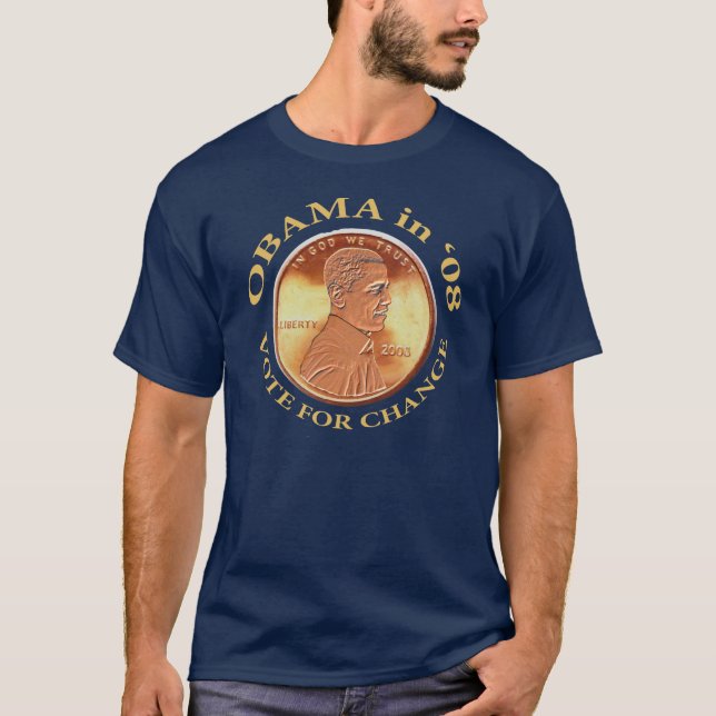 Obama encentmyntT-tröja T-shirt (Framsida)