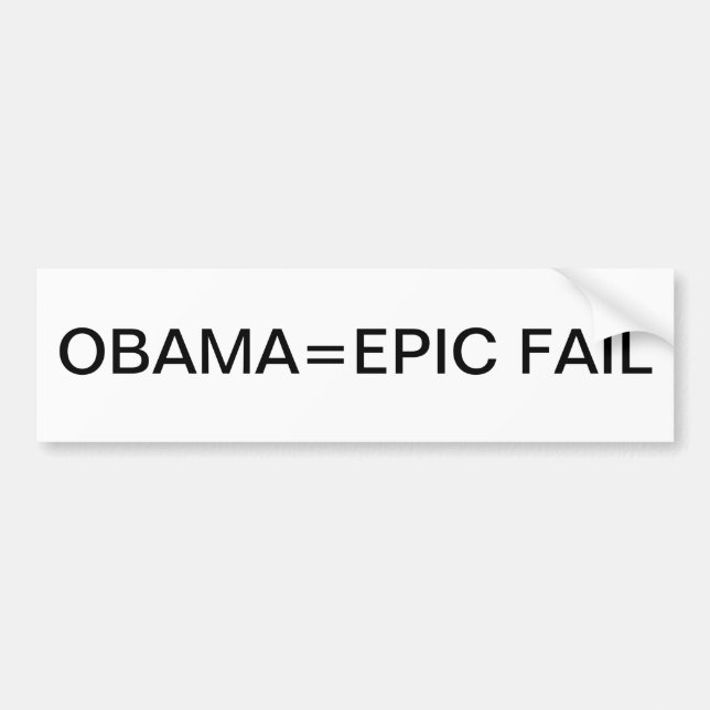 Obama= EPISK KUGGNING Bildekal (Framsidan)