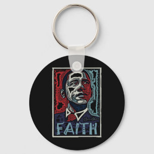 Obama Faith 2 Nyckelring