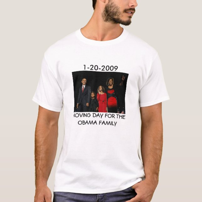 OBAMA - Flytta Day - Inauguration T-Shirt (Framsida)
