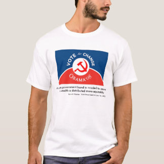 Obama för ändring - manar tee shirt