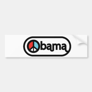 Obama för fred bildekal