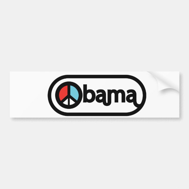 Obama för fred bildekal (Framsidan)
