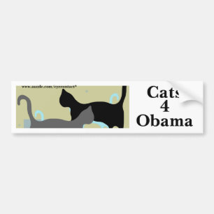 Obama för katter 4 bildekal