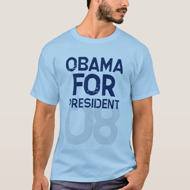 Obama för president 08 t shirt (Framsida)