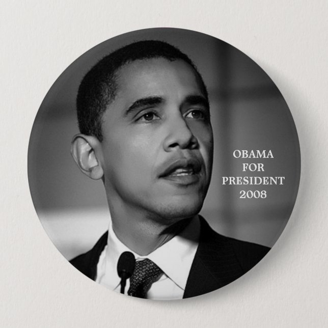 OBAMA FÖR PRESIDENT 2008 KNÄPPAS KNAPP (Framsida)