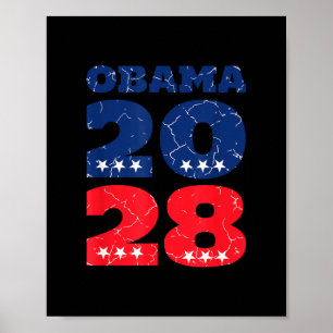 Obama För President 2028 Retro Rösta Barak Obama 2 Poster