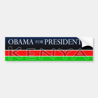 Obama för president av den KENYA bildekalet Bildekal