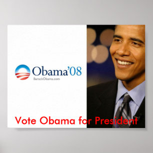 Obama för president poster