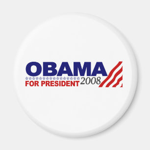 Obama för presidenten 2008 magnet