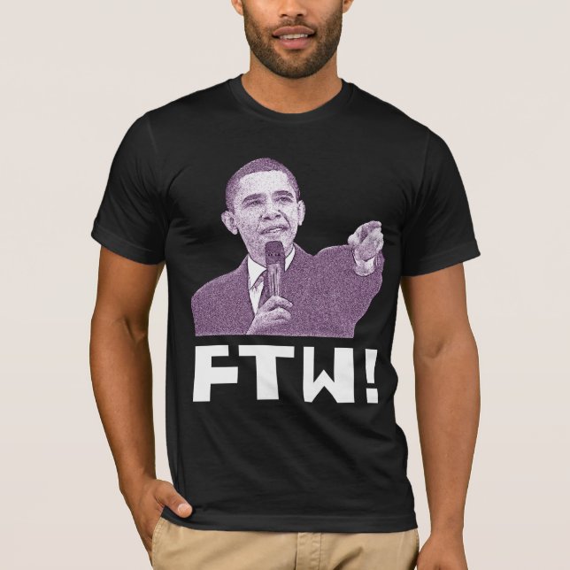 Obama för vinet! (magenta) t shirt (Framsida)