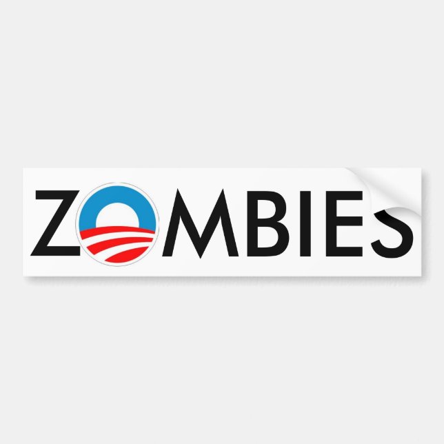Obama för ZOMBIES 4 Slime Bildekal (Framsidan)