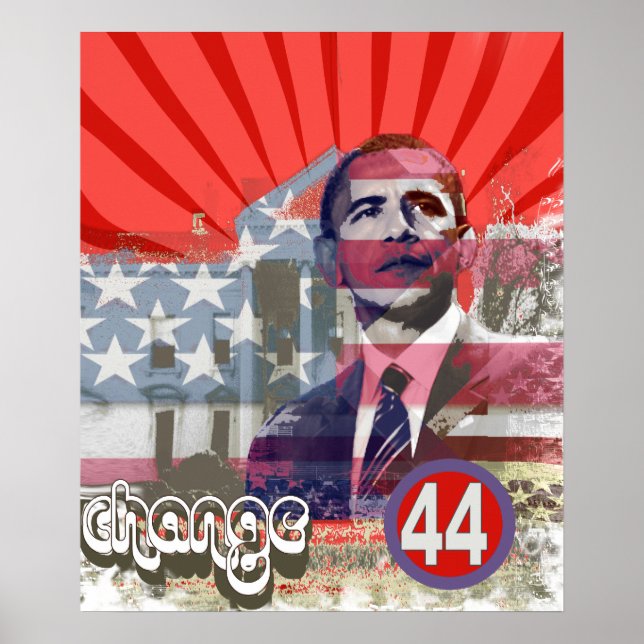 Obama Förändring Poster (Framsidan)