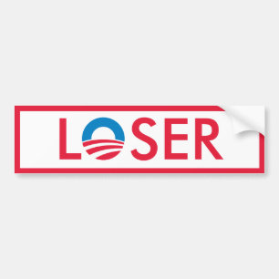 Obama FÖRLORARE Bildekal