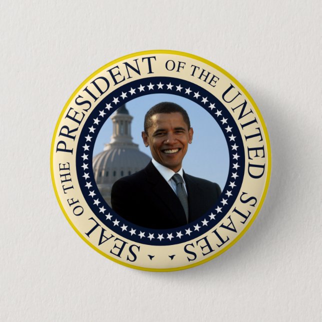 Obama förseglar blått knapp (Framsida)