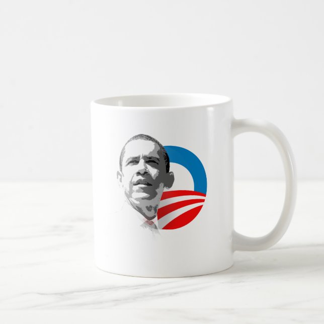 Obama förseglar kaffemugg (Höger)