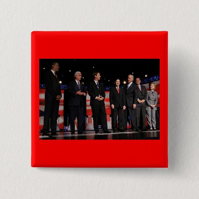 Obama-Första debatt Knapp (Framsida)