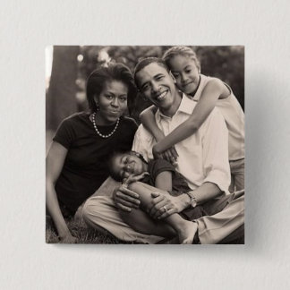 Obama-Första familj Knapp