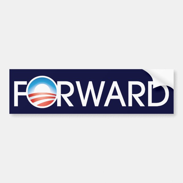 Obama Forward Logotyp Bildekal (Framsidan)